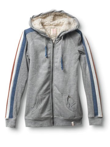 Quicksilver Throwback Hoodie Heather Grey Jr's S