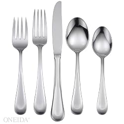 Oneida Satin Sand Dune 20-Piece Stainless-Steel Flatware Set, Service for 4