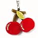 Delicious Red Cherry Key Ring/ Handbag Charm