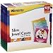 Memorex 100pk CD Multi-Color Slim Jewel Cases