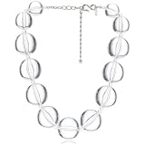 Kenneth Jay Lane Clear Bubble Bead 17 Necklace