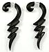 A Pair of Tribal Organic Wooden Earrings Fake Gauges Tattoo Wood Faux Plugs Tapers