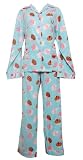 Frankie & Johnny bSoft Flannel Cupcakes Lounger Pajama