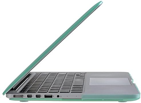 SamuraYi - 3 in 1 Translucent Hard Case Cover &amp; Silicon Keyboard Cover &amp; Microfiber Cleaning Cloth for 13-inch MacBook Pro 13.3" with Retina Display (Model A1502/ A1425), Green R13GN3