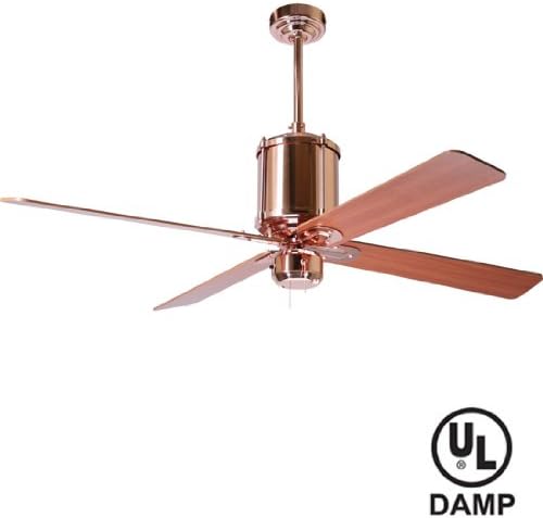Period Arts IDY-CP, Industry Copper 52" Outdoor Ceiling Fan with PER-52-MG Blades