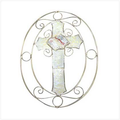 Capiz Cross Suncatcher