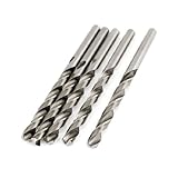 uxcell　ツイストドリルビット　HSS素材　ダークグレー　5.4mmの直径　5枚入り
