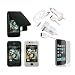 Premium Essential Accessories Bundle for iPhone 3G/ iPhone 3GS: Black Leather Case + Black Silicon Skin Case + Clear Silicon Skin Case + Travel Ac Home Charger + Auto Dc Car Charger + High Speed USB Data Cable + Transparent Screen Protector