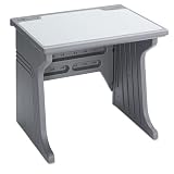 Aspira Modular Workstation Desk, Resin, 34w x 28d x 30h, Charcoal