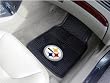 Pittsburgh Steelers 24" x 18" Heavy Duty 2-Piece Vinyl Car Mats Heavy Duty Vinyl 2 Pc Car Floor Mat