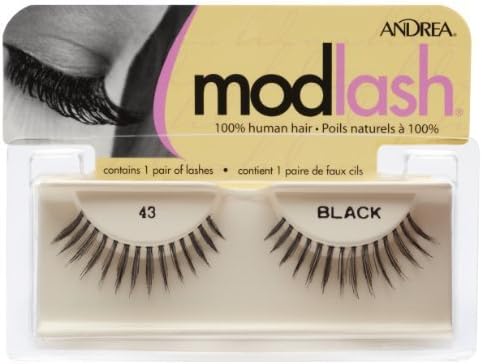 Andrea Mod Strip Lash Pair Style 43 (Pack of 4) by American International Industries