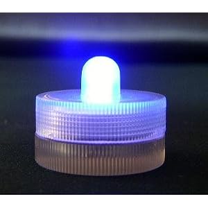 Submersible Battery LED 10 Lights~PURPLE~Wedding~Tea Light