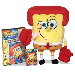 SpongeBob SquarePants Plush with DVD - KahRahTayBob HII-YAH!pants
