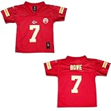 Children / Boys NFL Kansas City Chiefs Bowe #7 Athletic Comfortable Fit Short Sleeve Jersey Shirt - Red (Size: S/4)