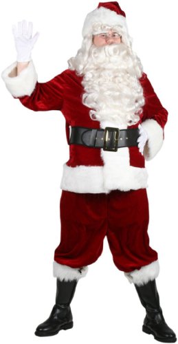 Velvet Complete Santa Costume - Adult Size X-Large