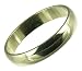 9ct White Gold Gents 4mm D Shape Wedding Ring