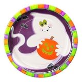 Ghost & Pumpkin 9 Inch Plates 20 Pc