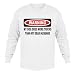 WARNING MY DOG DOES MORE TRICKS THAN MY DEAR HUSBAND Adult Long Sleeve T-Shirt Variou...