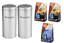PHILIPS ポッド式コーヒーメーカー Senseo(センセオ) キャニスター 2缶 + ケニアブレンド2袋 Amazon.co.jp 特別セット[コロンビアブレンド1袋付]
