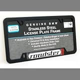 BMW Roadster Black Stainless Steel License Frame
