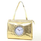 Tick Tock Tote Bag Metallic