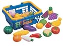 Fruit and Vegetable Basket: Pretend Play Toy Foods for Children's Kitchen