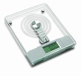 SAI Super Quality Electronic Digital Portable Thin Square Kitchen Scale With Elegant Tempered Glass Top- High Precision Exact Weight And Measurement Up To 11 LBs - For Cooking, Diet Control Etc. - Large LCD Display