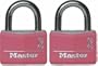 Master Lock 146T Breast Cancer Research Foundation Padlock, Pink 2-Pack