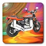 Light Switch Cover Picturing Picturing Harley Davidson Motorcycle - double toggle switch