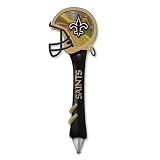 Pack of 2 NFL New Orleans Saints Light-Up Mirrored Football Helmet Office Pens