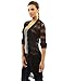 PattyBoutik Women's Open Stitch Crochet Lace Cardigan