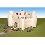 GIANT WOODEN FORTRESS/ FREE ACTION FIGURES/ BRAND NEW