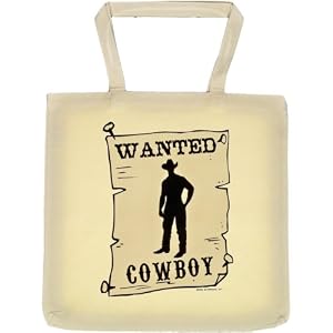 Tote Bag : WANTED - COWBOY