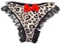 NEW! Fun! Animal Print Thong Dog Squeak Toy by Fab Dog