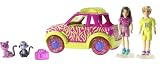 Polly Pocket Glitz & Glam Pets, Glam-mobile with Polly, Rick and Sparklin' Pets (Pink and Green)