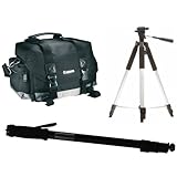 Original Canon 200DG Digital Camera Gadget Bag (Black) + Heavy Duty Aluminu ....