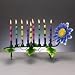 Hand Crafted Metal Flower Menorah from Menorah.com