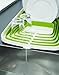 Joseph Joseph Arena Self-Draining Dishrack, White and Green