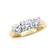 3 Diamond Anniversary Band 2 ct. in 14K Two Tone Gold