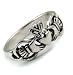 Sterling Silver Celtic Claddagh Ring Size 6