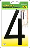 HY-KO PRODUCTS CO FM-6/4 FLOATING MOUNT HOUSE NUMBER 6" BLACK # 4