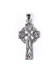 Sterling silver 925 celtic cross pendant necklace by 81stgeneration