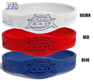 Buy New England Patriots Super Bowl XXXIX Champions Set 3 Wristbands Bracelets Live Strong by Forever Collectibles
