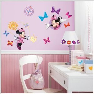 Roommates Rmk1509gm Minnie Mouse Peel And
