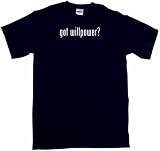 got willpower? Men's Tee Shirt in 12 colors Small thru 6XL