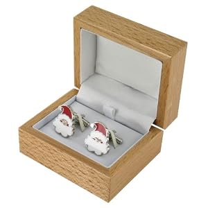 Beautiful Santa Claus/Father Xmas Christmas Cufflinks