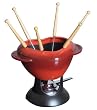 Staub The Heart Fondue Set, Red