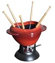 Staub The Heart Fondue Set, Red