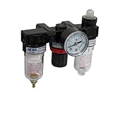 uxcell 　空気圧縮エアフィルター　AC-2000　調整可能　エアーレギュレーター　空気圧フィルタレギュレーター　メタル　プラスチック