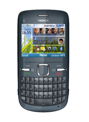 Nokia - C3-00 - Téléphone Portable - GSM - Bluetooth - Gris